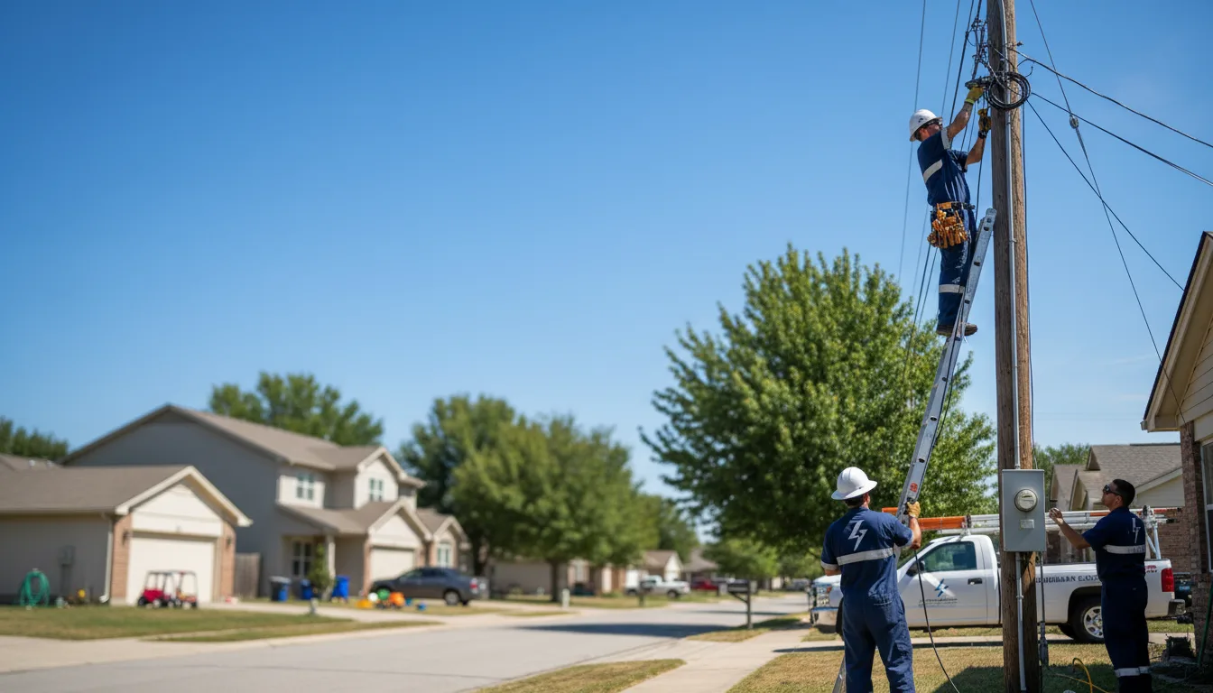 Residential electrician providing installation services in New Salem, ND